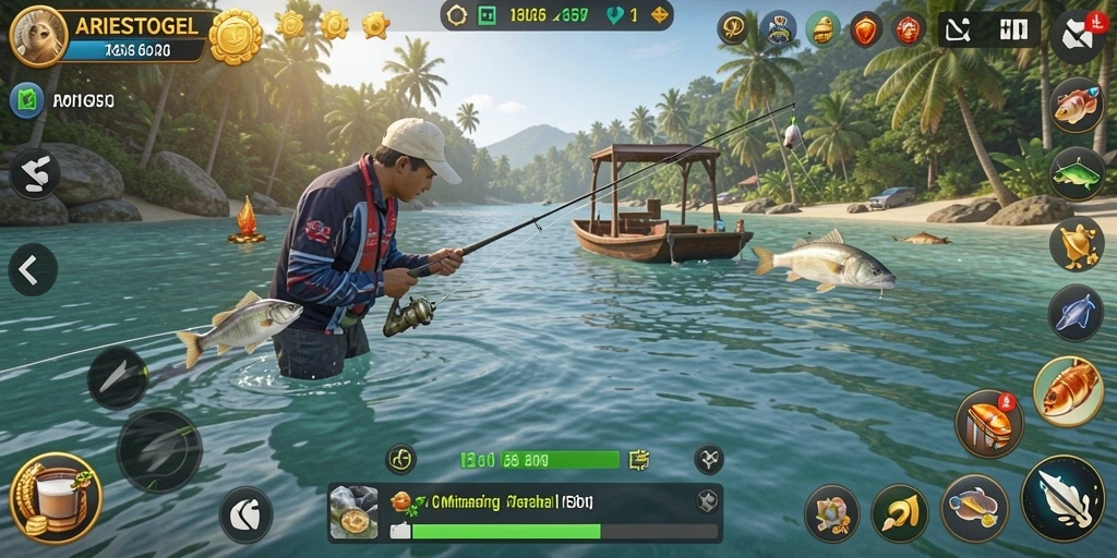 Tangkapan ikan besar dalam permainan ARIESTOGEL yang mendebarkan.