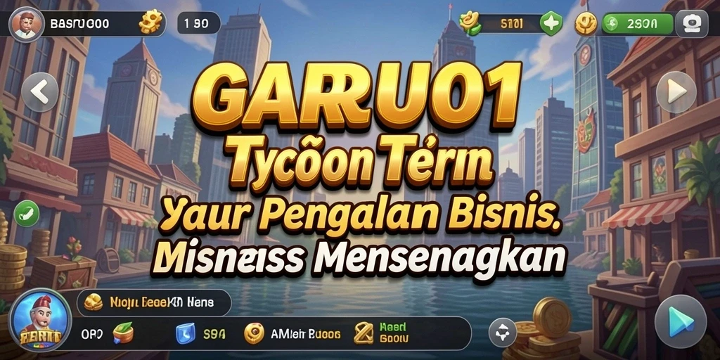 Screenshot utama BARU01 menampilkan aksi seru dalam manajemen bisnis Tycoon.