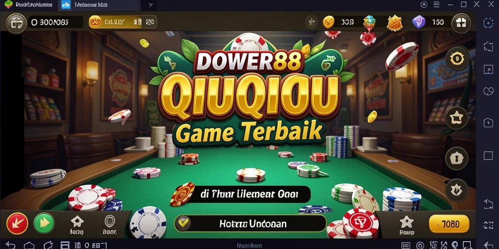Tampilan gameplay QiuQiu yang seru di DOWER88.