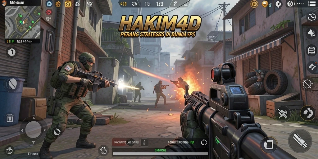 Screenshot gameplay HAKIM4D yang menunjukkan aksi tembak-menembak seru.