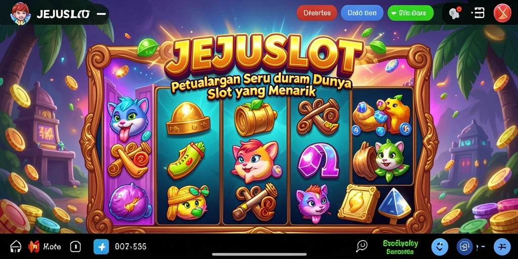 Tangkapan layar gameplay JEJUSLOT yang menampilkan keseruan permainan slot.