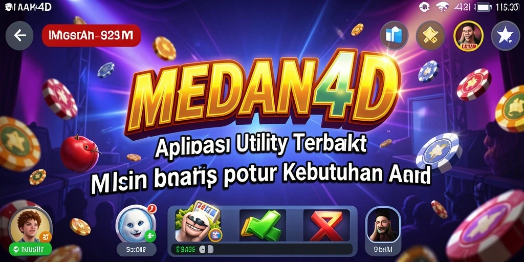 Tampilan antarmuka utama MEDAN4D yang menampilkan fitur Utility.