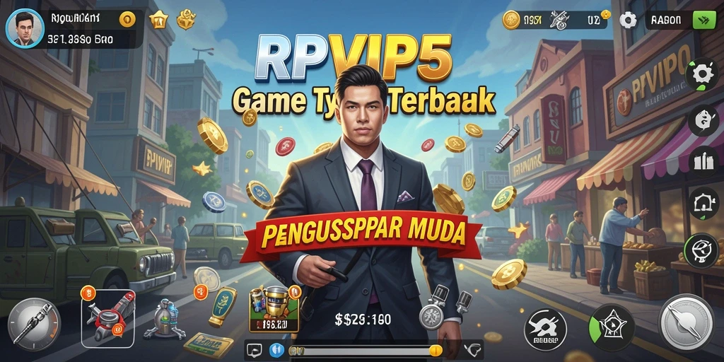 Gameplay Tycoon yang menarik dan mendebarkan di RPVIP5.