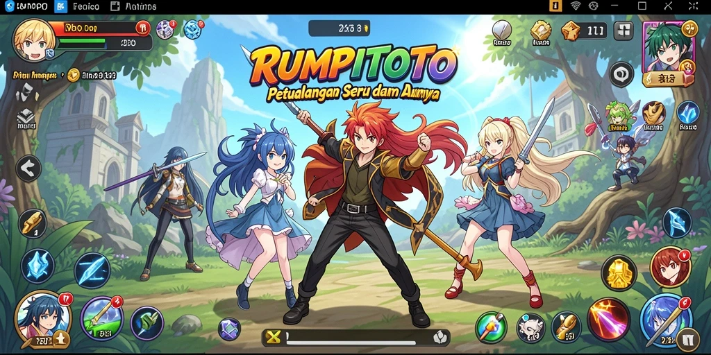 Screenshot RUMPITOTO menampilkan aksi seru di dunia Anime.